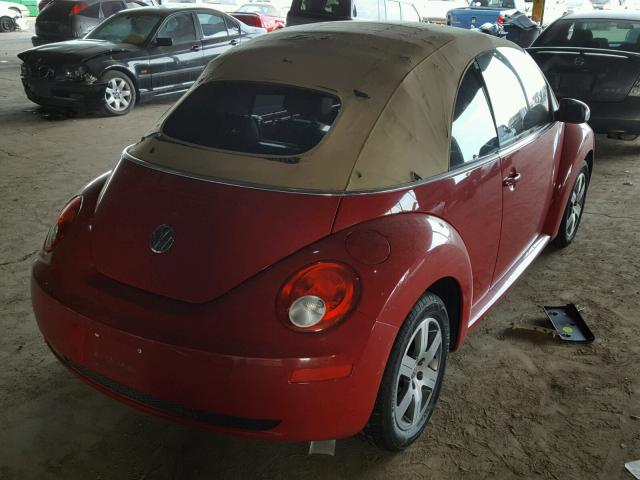 3VWRF31Y16M304307 - 2006 VOLKSWAGEN NEW BEETLE 红色 照片 4