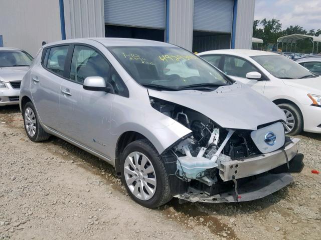 1N4AZ0CP6FC332041 - 2015 NISSAN LEAF S SILVER photo 1