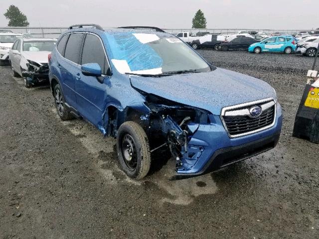 JF2SKASC0KH487612 - 2019 SUBARU FORESTER L BLUE photo 1