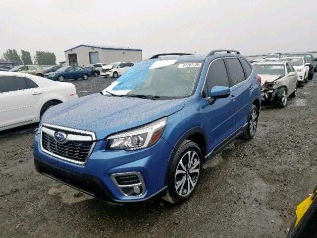 JF2SKASC0KH487612 - 2019 SUBARU FORESTER L BLUE photo 2