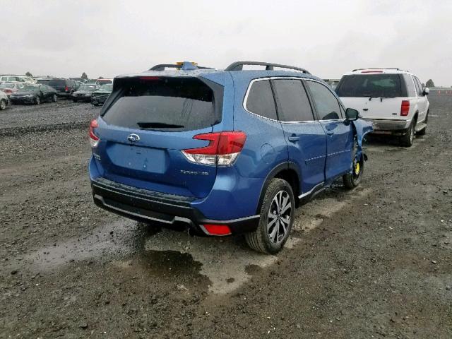 JF2SKASC0KH487612 - 2019 SUBARU FORESTER L BLUE photo 4