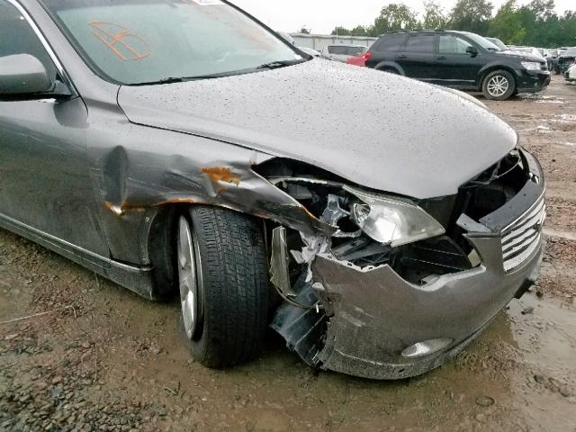 JNKAJ09E78M301609 - 2008 INFINITI EX35 BASE GRAY photo 9