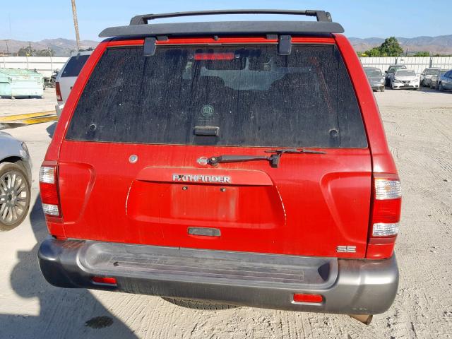 JN8AR07S4YW418334 - 2000 NISSAN PATHFINDER RED photo 9