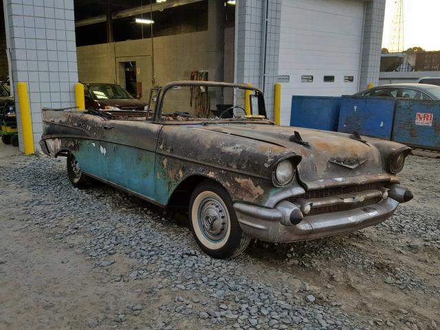 VC57F253896 - 1957 CHEVROLET BEL AIR BURN photo 1