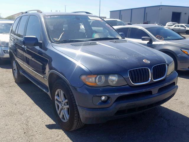 5UXFA13556LY41466 - 2006 BMW X5 3.0I BLUE photo 1