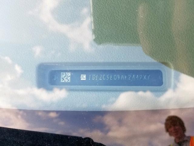 1G1ZC5E09AF244287 - 2010 CHEVROLET MALIBU 1LT 银色 照片 10