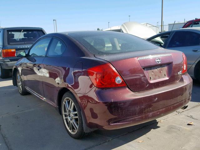 JTKDE167060119391 - 2006 TOYOTA SCION TC ბურგუნდია ფოტო 3