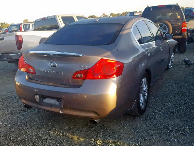 JNKCV61E29M013560 - 2009 INFINITI G37 BASE BROWN photo 4