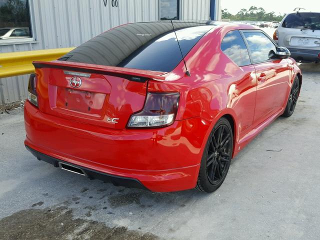 JTKJF5C70D3048698 - 2013 TOYOTA SCION TC 红色 照片 4