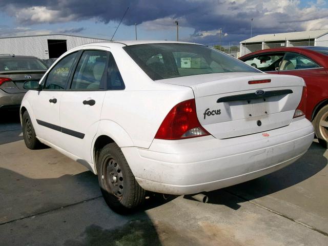 1FAFP33P82W362003 - 2002 FORD FOCUS LX WHITE photo 3