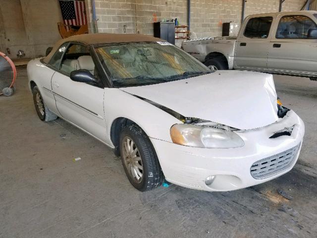 1C3EL55R02N234490 - 2002 CHRYSLER SEBRING LX WHITE photo 1