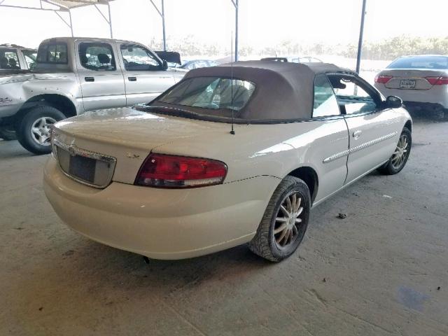 1C3EL55R02N234490 - 2002 CHRYSLER SEBRING LX WHITE photo 4