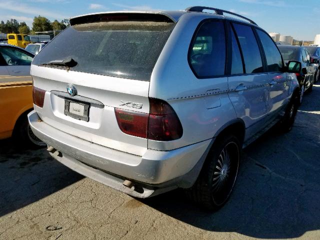 5UXFA53592LP35149 - 2002 BMW X5 3.0I SILVER photo 4