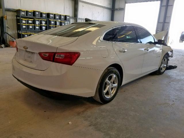 1G1ZB5ST7HF162229 - 2017 CHEVROLET MALIBU LS WHITE photo 4