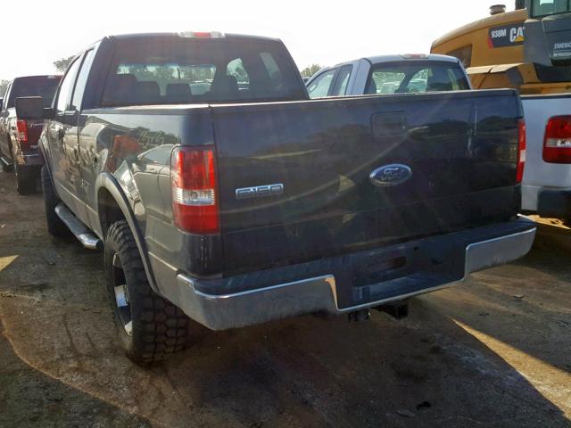 1FTPX14576FA57534 - 2006 FORD F150 BLACK photo 3