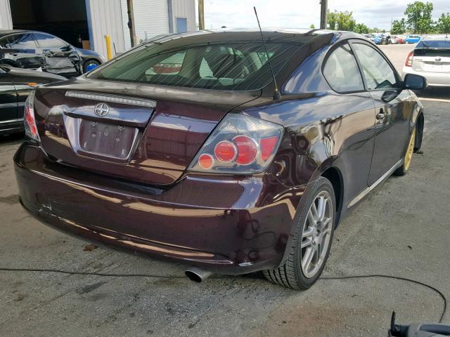 JTKDE3B78A0306498 - 2010 TOYOTA SCION TC ბურგუნდია ფოტო 4