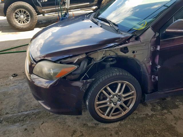 JTKDE3B78A0306498 - 2010 TOYOTA SCION TC ბურგუნდია ფოტო 9
