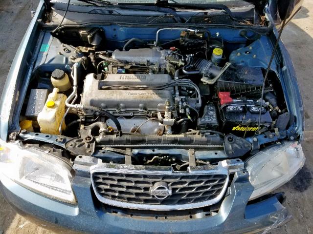 3N1BB51DX1L117979 - 2001 NISSAN SENTRA SE BLUE photo 7