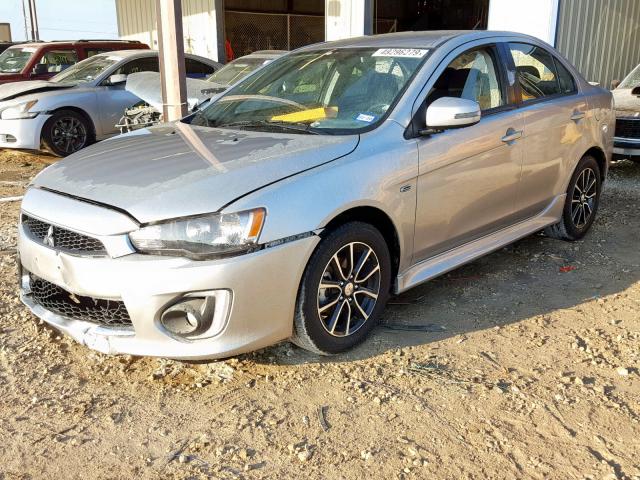 JA32U2FU1HU014608 - 2017 MITSUBISHI LANCER ES SILVER photo 2