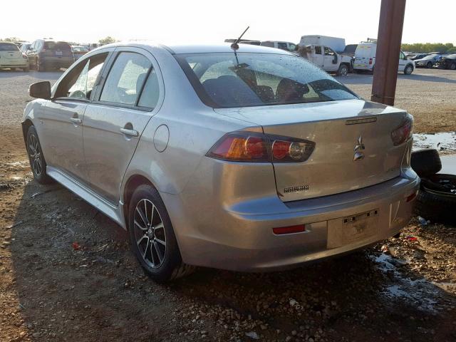 JA32U2FU1HU014608 - 2017 MITSUBISHI LANCER ES SILVER photo 3