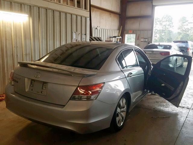 JHMCP26888C039008 - 2008 HONDA ACCORD EXL SILVER photo 4