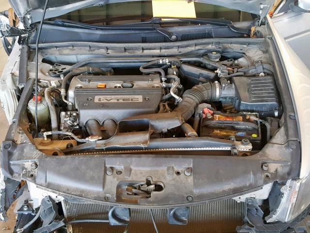 JHMCP26888C039008 - 2008 HONDA ACCORD EXL SILVER photo 7