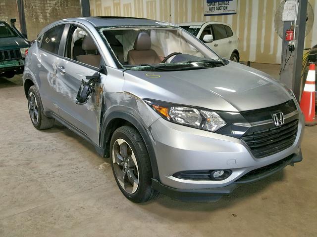 3CZRU6H54JG701985 - 2018 HONDA HR-V EX SILVER photo 1