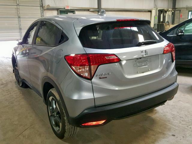 3CZRU6H54JG701985 - 2018 HONDA HR-V EX SILVER photo 3