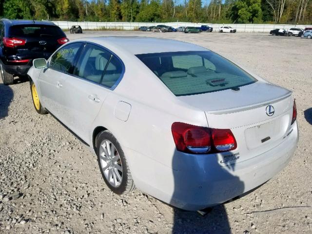 JTHCH96S660004189 - 2006 LEXUS GS 300 WHITE photo 3