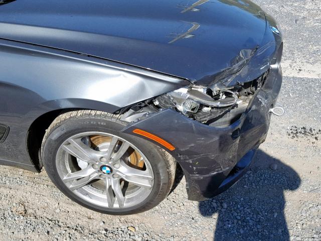 WBA3X9C59GD869541 - 2016 BMW 335 XIGT GRAY photo 9
