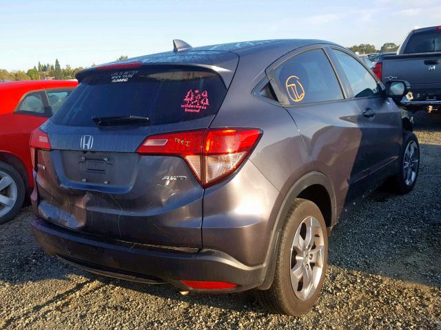 3CZRU6H57GM757011 - 2016 HONDA HR-V EX GRAY photo 4