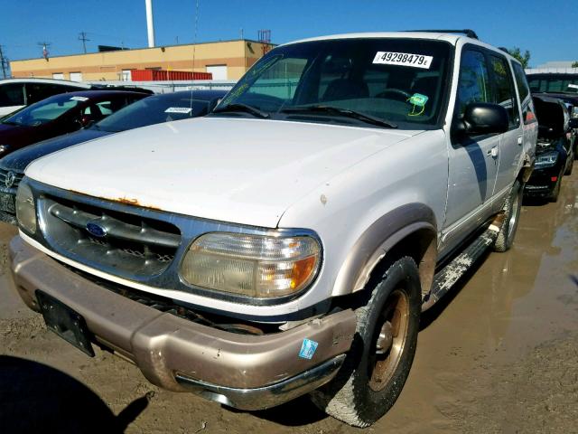 1FMZU74E4YZC47910 - 2000 FORD EXPLORER E WHITE photo 2