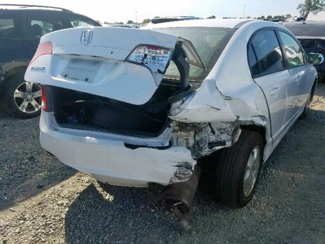 1HGFA16876L132000 - 2006 HONDA CIVIC EX WHITE photo 4