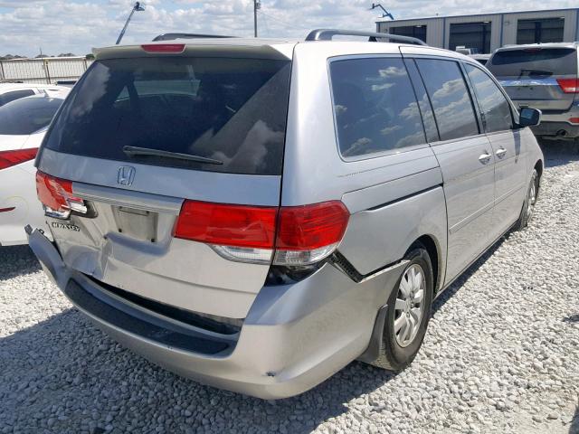 5FNRL38429B001219 - 2009 HONDA ODYSSEY EX GRAY photo 4