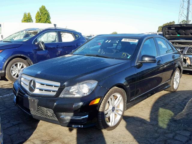 WDDGF4HB7DR290027 - 2013 MERCEDES-BENZ C 250 BLACK photo 2