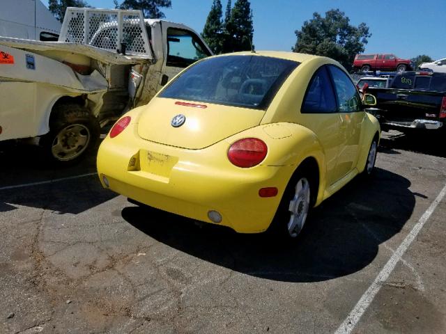 3VWCC21C3XM473176 - 1999 VOLKSWAGEN NEW BEETLE YELLOW photo 4