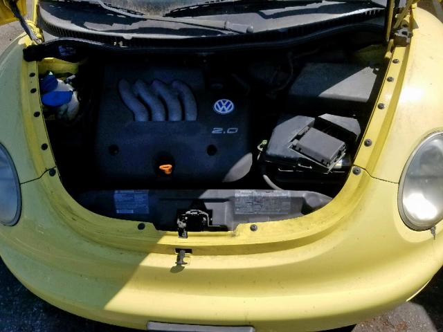 3VWCC21C3XM473176 - 1999 VOLKSWAGEN NEW BEETLE YELLOW photo 7