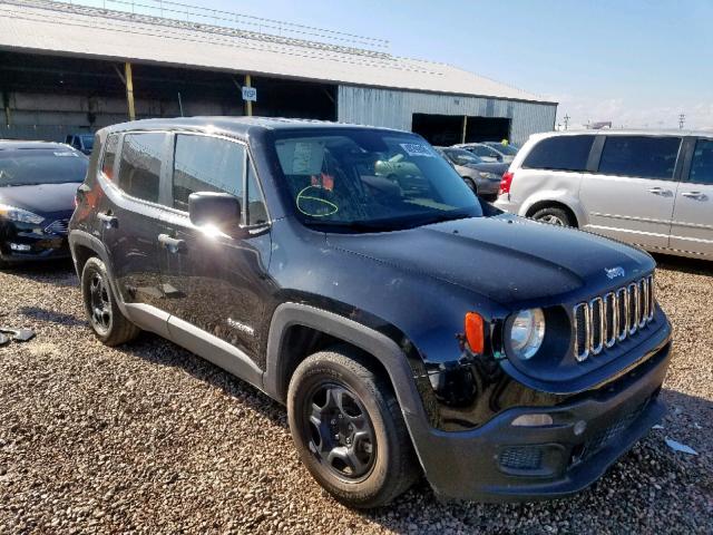 ZACCJAAT0FPB68926 - 2015 JEEP RENEGADE S შავი ფოტო 1
