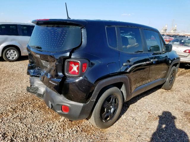 ZACCJAAT0FPB68926 - 2015 JEEP RENEGADE S შავი ფოტო 4