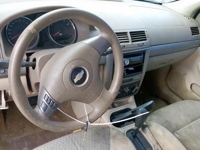 1G1AL55F077410524 - 2007 CHEVROLET COBALT LT GOLD photo 10