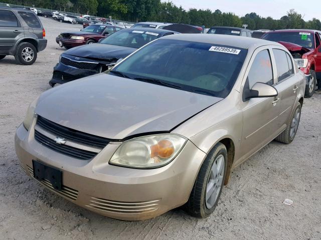 1G1AL55F077410524 - 2007 CHEVROLET COBALT LT GOLD photo 2