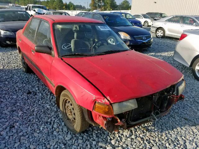 JM1BG2243M0210453 - 1991 MAZDA PROTEGE DX RED photo 1