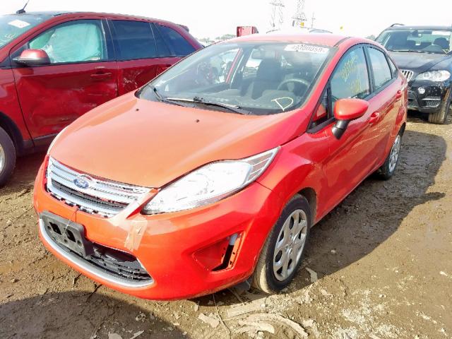 3FADP4BJ5CM218386 - 2012 FORD FIESTA SE RED photo 2