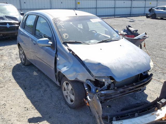 KL1TD66627B737965 - 2007 CHEVROLET AVEO BASE Көк фото 1