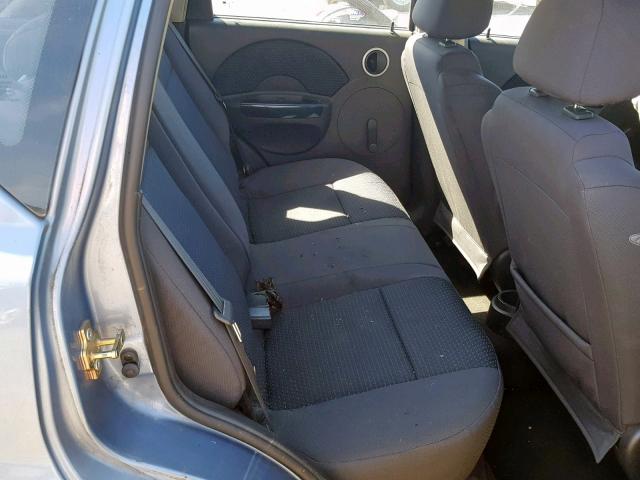 KL1TD66627B737965 - 2007 CHEVROLET AVEO BASE Көк фото 6