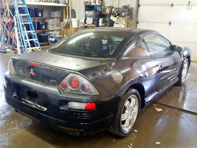 4A3AC84L5YF047289 - 2000 MITSUBISHI ECLIPSE GT BLACK photo 4