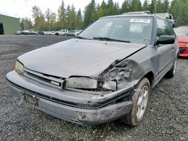 JM1BG2323M0210515 - 1991 MAZDA 323 BASE GRAY photo 2