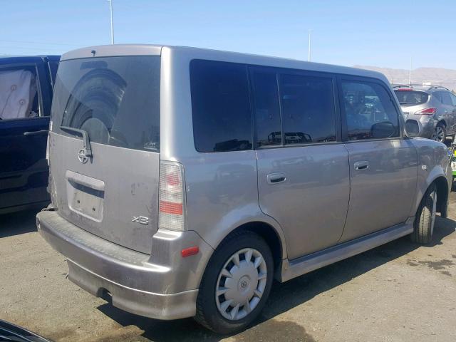 JTLKT334864054751 - 2006 TOYOTA SCION XB ნაცრისფერი ფოტო 4