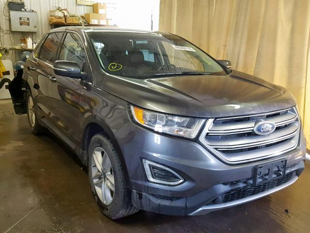 2FMTK4J87FBC34223 - 2015 FORD EDGE SEL GRAY photo 1