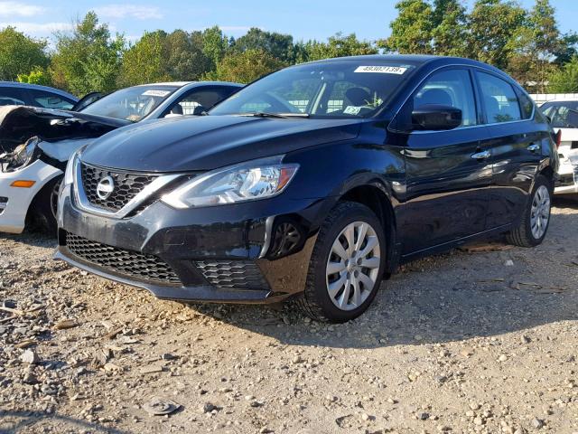 3N1AB7AP8GL636507 - 2016 NISSAN SENTRA S BLACK photo 2